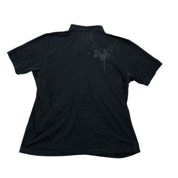 Blue Pronto Uomo Mens Polo Shirt Size XXL Short Sleeve Pullover Casual Black - Picture 2 of 9